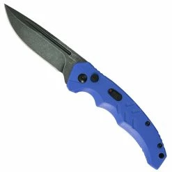 Boker Plus Exclusive Blue Intention II Auto Knife, Dark Stonewash Blade