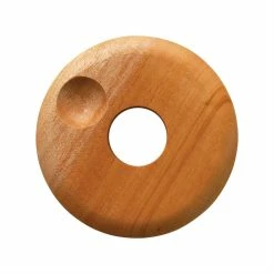 Holly Socrates Mahogany Egg Holder With Salt Indent Set Of 4