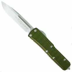 Microtech Signature Series OD Green UTX-85 II OTF Knife, Stonewash Blade