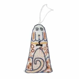 Ten Thousand Villages Embroidered Dog Ornament