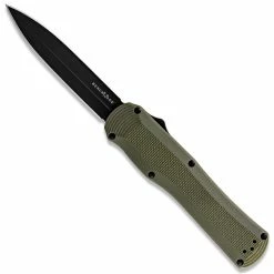 Benchmade OD Green Autocrat Dagger OTF Auto Knife, CPM-S30V Black Blade
