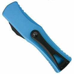 Alternative view of Microtech Turquoise Hera OTF Knife, Black Dagger Blade