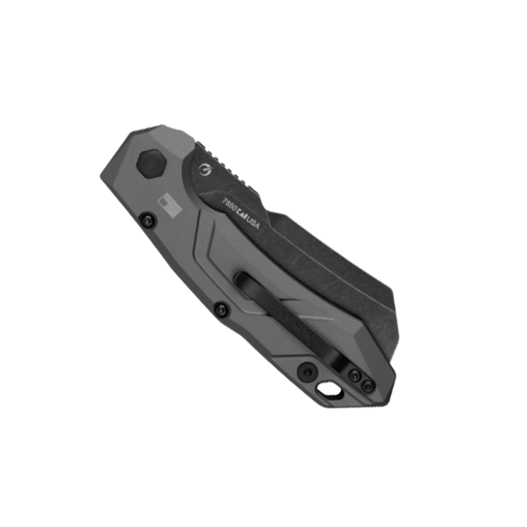 Kershaw Launch 14 Auto Knife, BlackWashed 3.375" Cleaver Blade 2 Kershaw Launch 14 Auto Knife, BlackWashed 3.375" Cleaver Blade - Image 2