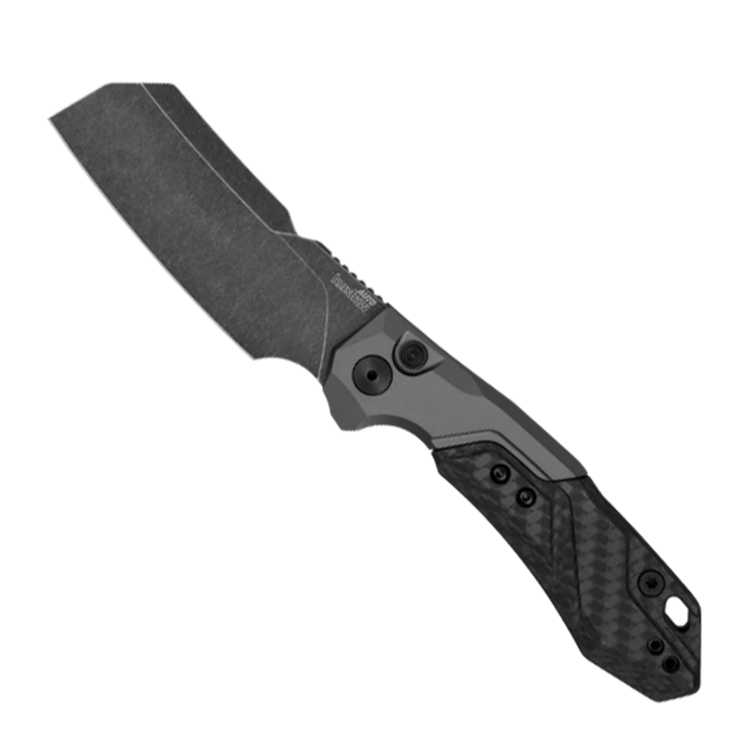 Kershaw Launch 14 Auto Knife, BlackWashed 3.375" Cleaver Blade 1 Kershaw Launch 14 Auto Knife, BlackWashed 3.375" Cleaver Blade