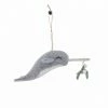 Holly Socrates Narwhal With Mistletoe Ornament
