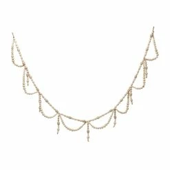 Holly Socrates Paulownia Wood Bead Swag Garland