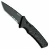 Boker Plus Strike Tanto Auto Knife, D2 Black Combo Blade
