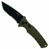Boker Plus 01BO403 OD Green Strike Tanto Auto Knife, AUS-8 Black Combo Blade