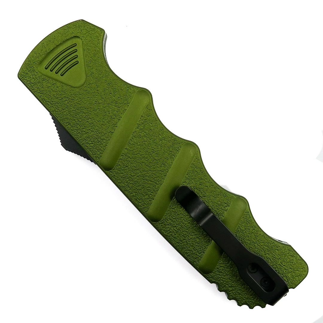 Boker Plus Exclusive OD Green Kalashnikov OTF Auto Knife, D2 Blade - Image 2