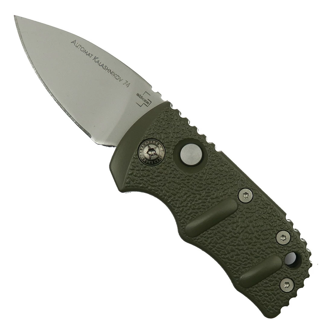 Boker OD Green Sub Kalashnikov Auto Knife, 1.95" Bead Blast Blade