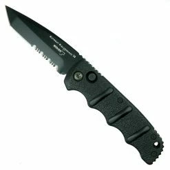 Boker Kalashnikov Tanto Auto Knife, AUS-8 Black Combo Blade