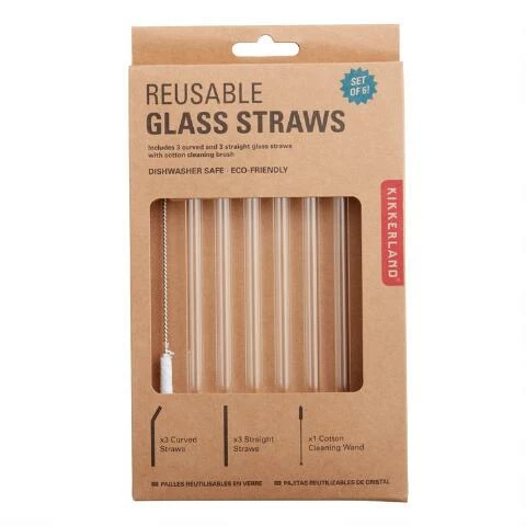 Kirkkerland Reusable Glass Straws