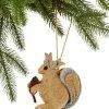 Silk Road Felt Squirrel Ornament