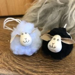 Holly Socrates Wooly Sheep Ornament