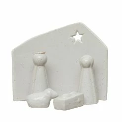 Holly Socrates Stoneware Nativity Set