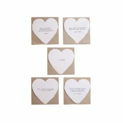 Holly Socrates Deckled Heart Cards