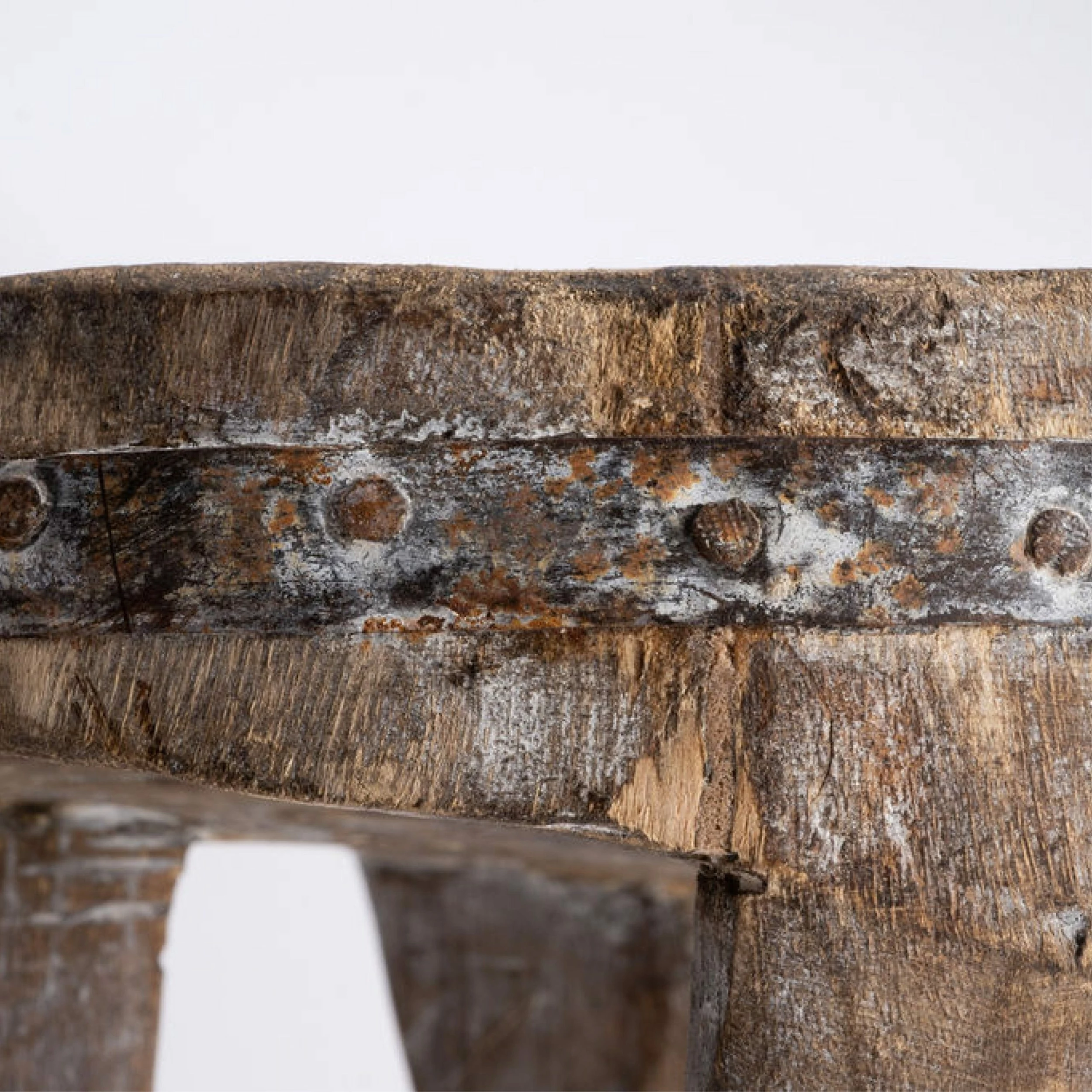 Holly Socrates Found Vintage Wood Stool - Image 4