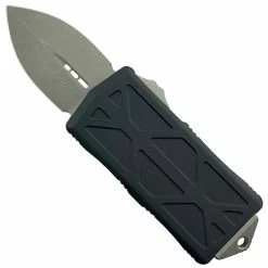 Microtech Exocet OTF Auto Knife, Apocalyptic Stonewash Blade