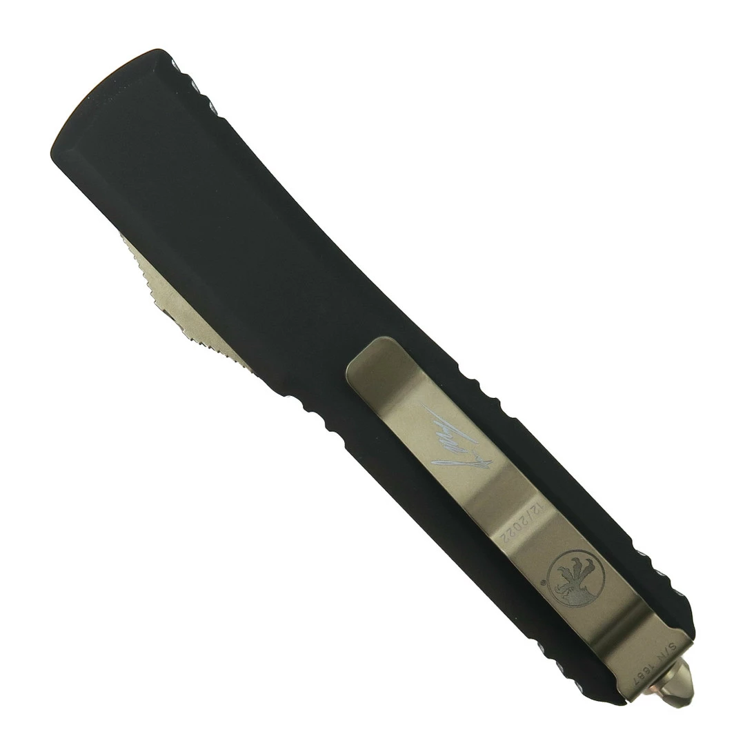 Microtech Signature Series Warhound Ultratech OTF, Bronzed Blade 2 Microtech Signature Series Warhound Ultratech OTF, Bronzed Blade - Image 2