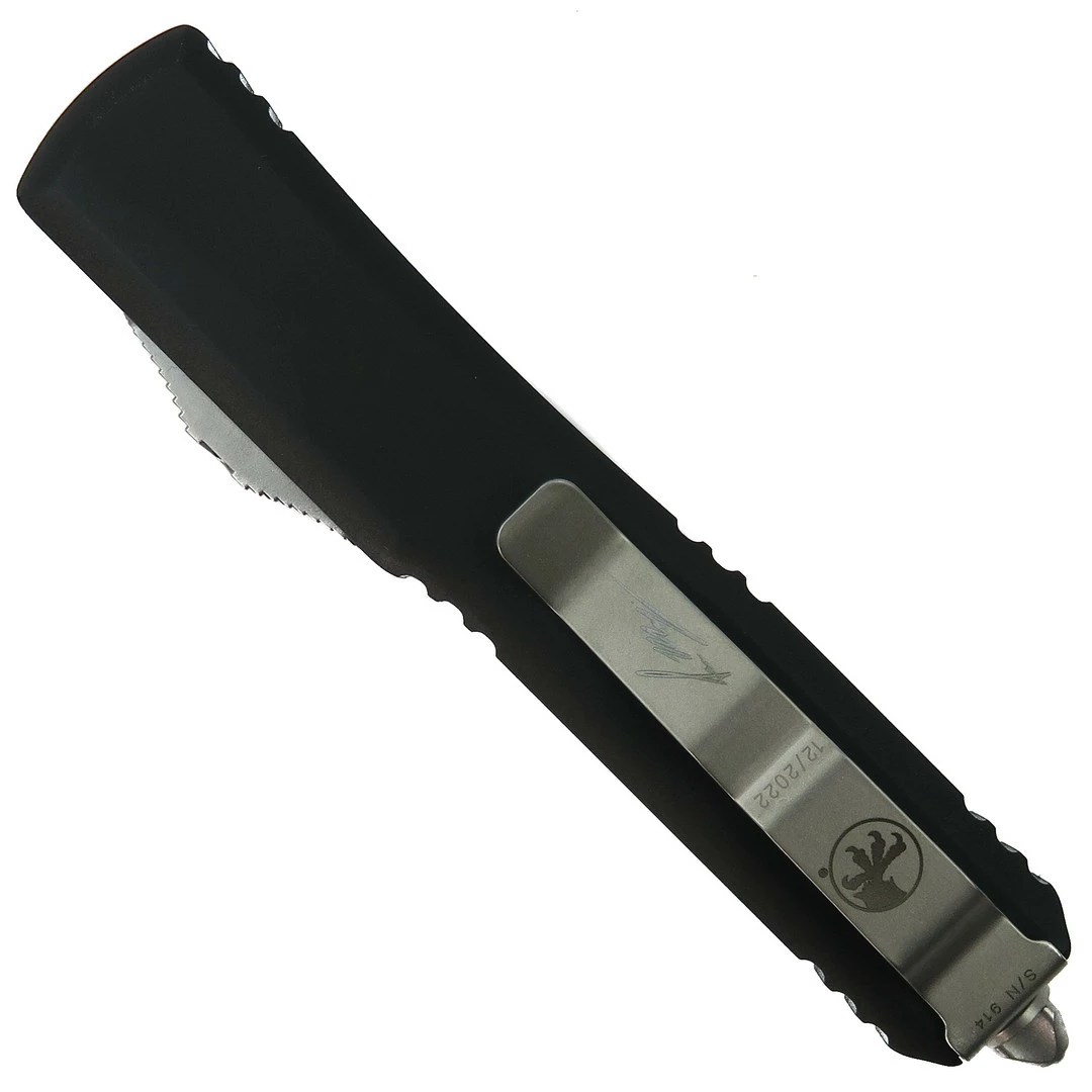 Microtech Signature Series Razor Hellhound Ultratech OTF, Stonewash 2 Microtech Signature Series Razor Hellhound Ultratech OTF, Stonewash - Image 2
