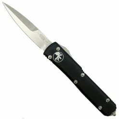 Microtech 120-10 Contoured Ultratech Bayonet OTF Auto Knife, Stonewash Blade