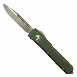 Microtech OD Green Ultratech OTF Auto Knife, Bronze Apocalyptic Blade