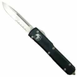 Microtech 121-5 Contoured Ultratech S/E OTF Auto Knife, Satin Combo Blade