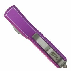 Alternative view of Microtech Distressed Violet Ultratech OTF Auto Knife, Apocalyptic Blade
