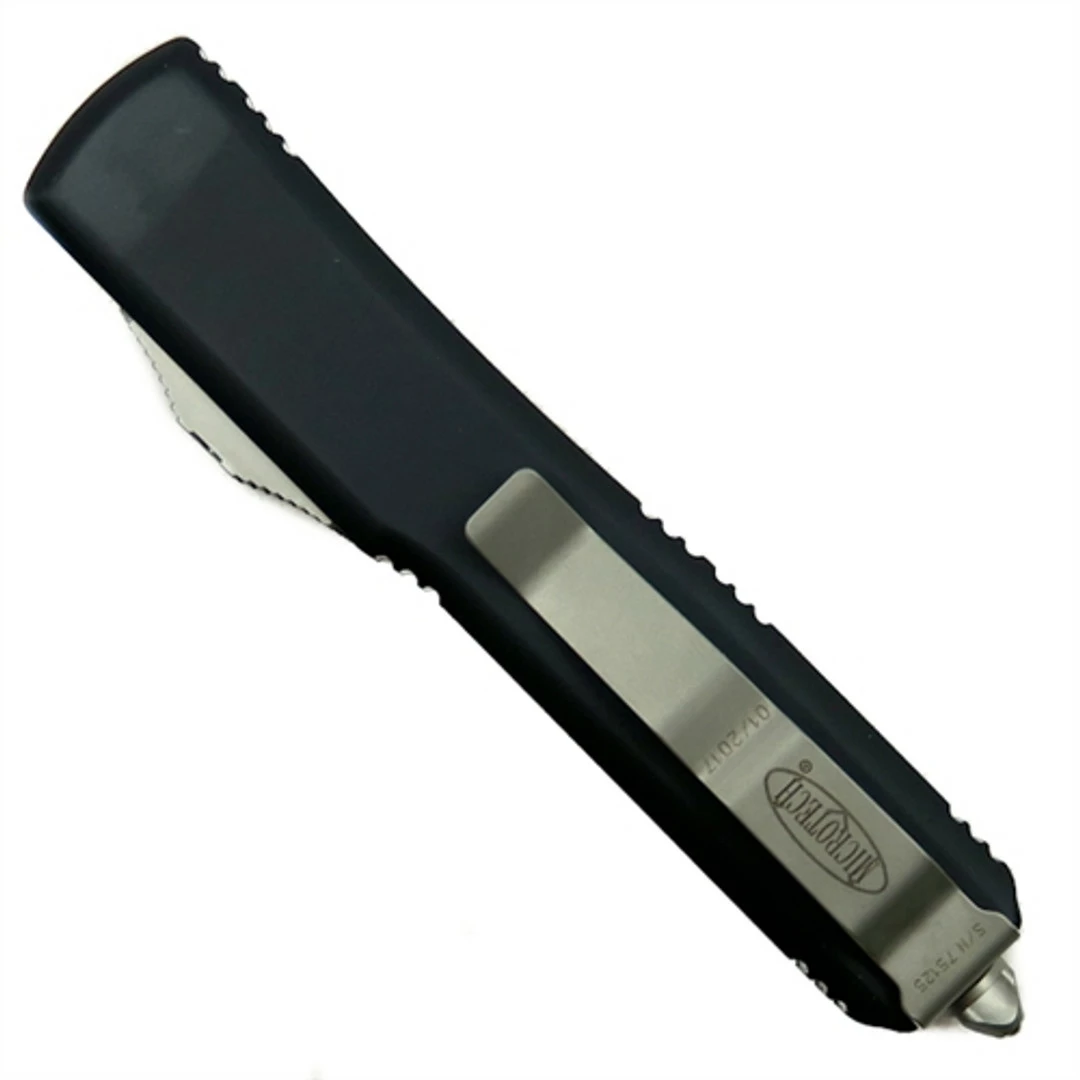 Microtech Contoured Ultratech D/E OTF Auto Knife, Stonewash Combo Blade 2 Microtech Contoured Ultratech D/E OTF Auto Knife, Stonewash Combo Blade - Image 2