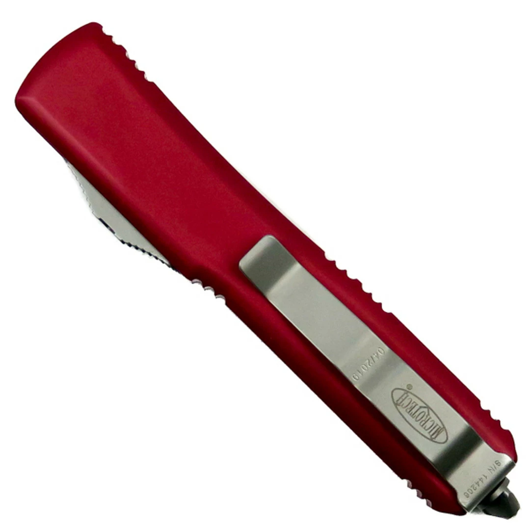 Microtech Red Ultratech Tanto OTF Auto Knife, Stonewash Blade 2 Microtech Red Ultratech Tanto OTF Auto Knife, Stonewash Blade - Image 2