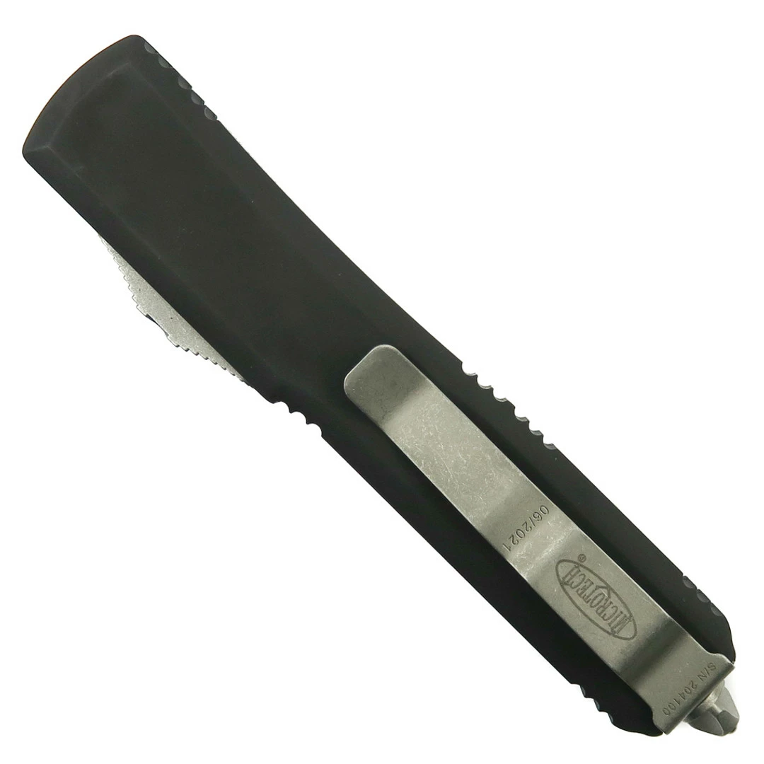 Microtech Ultratech OTF Auto Knife, Tanto Full Serrated Apocalyptic Stonewash Blade 2 Microtech Ultratech OTF Auto Knife, Tanto Full Serrated Apocalyptic Stonewash Blade - Image 2