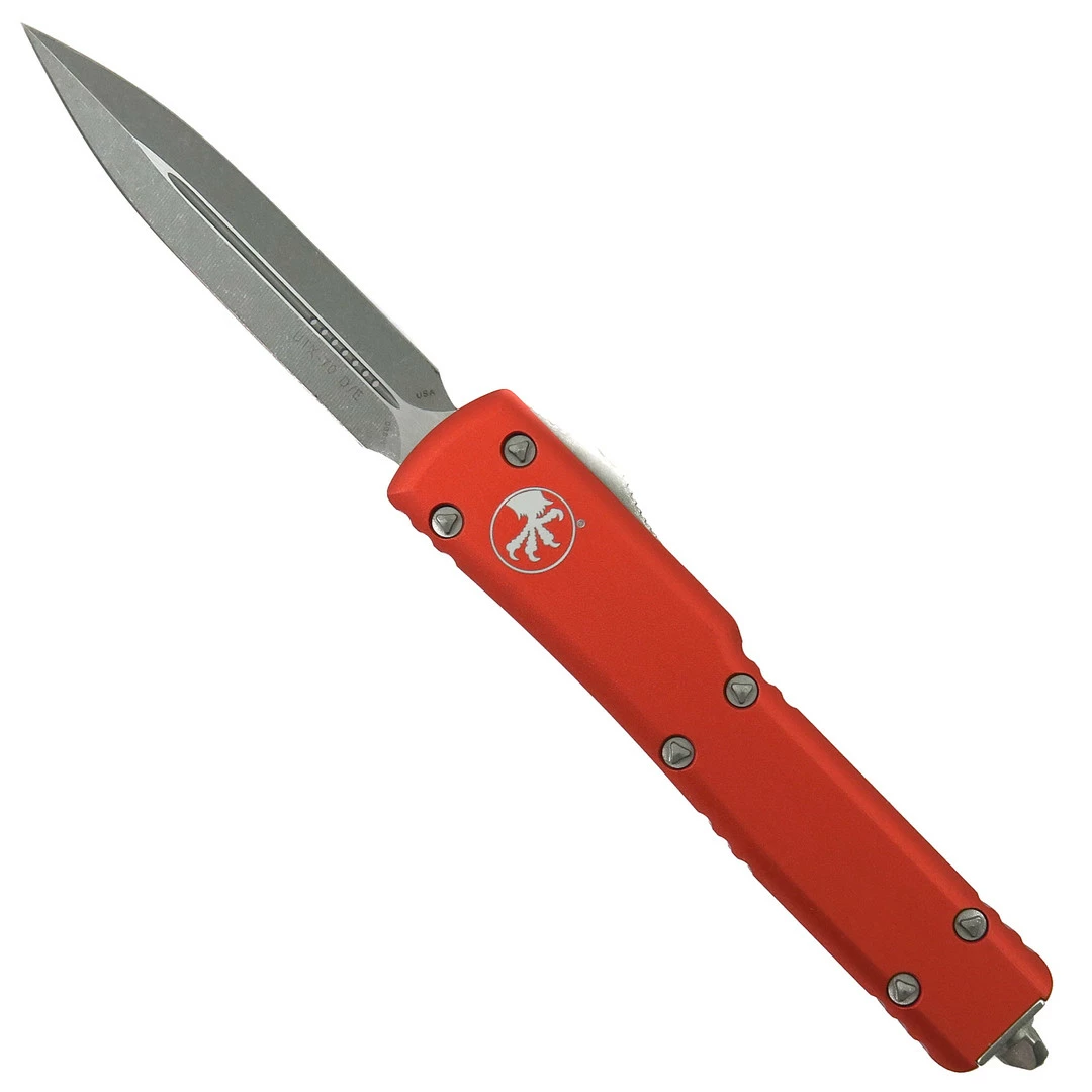 Microtech Orange UTX-70 OTF Auto Knife, Apocalyptic Dagger Blade 1 Microtech Orange UTX-70 OTF Auto Knife, Apocalyptic Dagger Blade