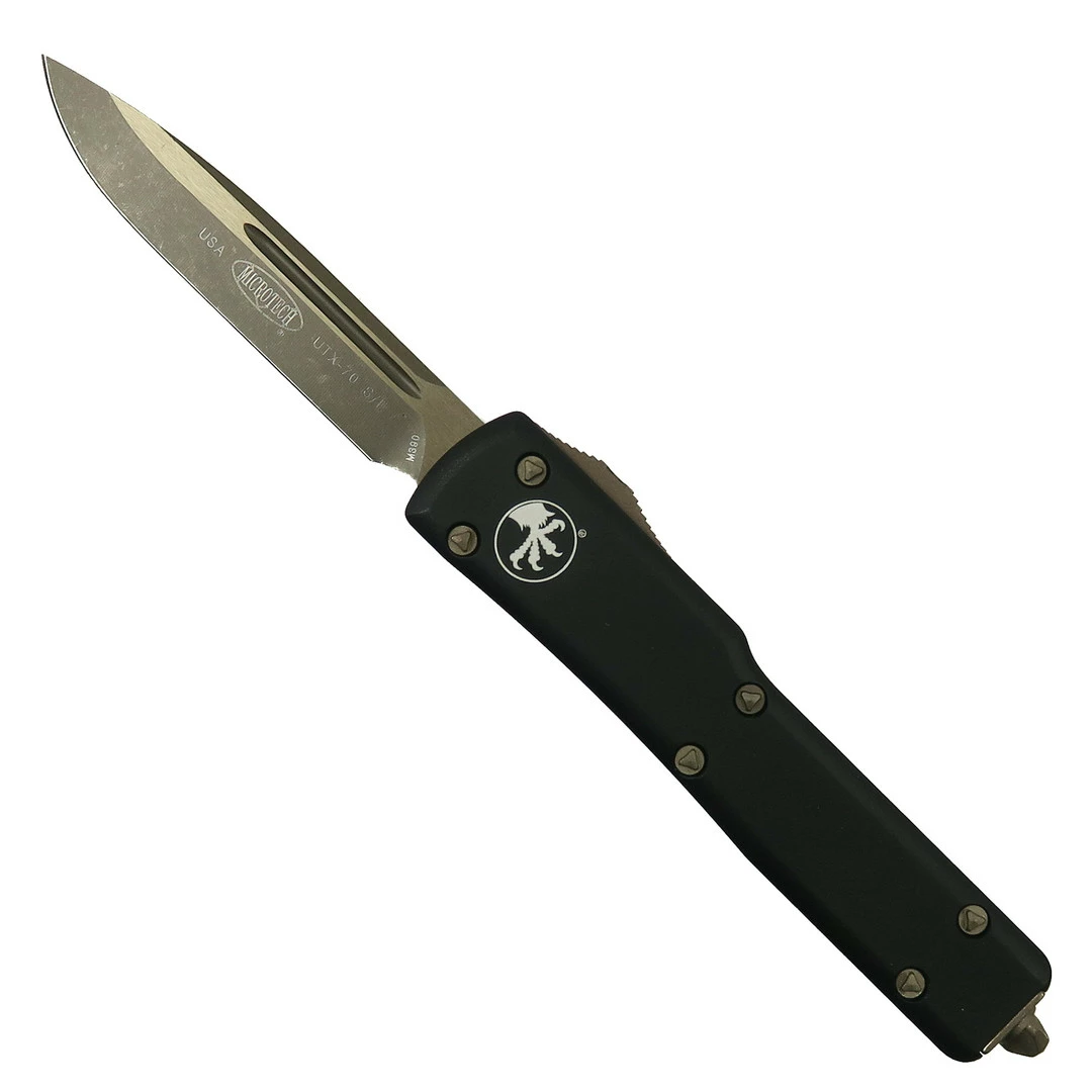 Microtech UTX-70 OTF Auto Knife, Bronzed Apocalyptic Blade 1 Microtech UTX-70 OTF Auto Knife, Bronzed Apocalyptic Blade