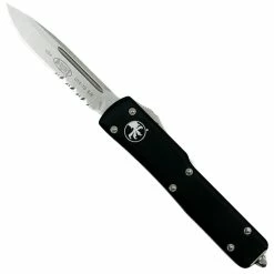 Microtech 148-5 Contoured UTX-70 S/E OTF Knife, Satin Combo Blade