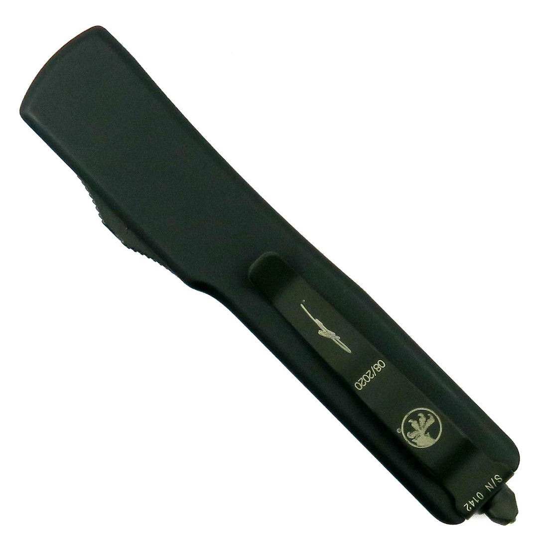 Microtech Signature Series Natural Jade UTX-70 Tanto OTF Auto Knife 2 Microtech Signature Series Natural Jade UTX-70 Tanto OTF Auto Knife - Image 2