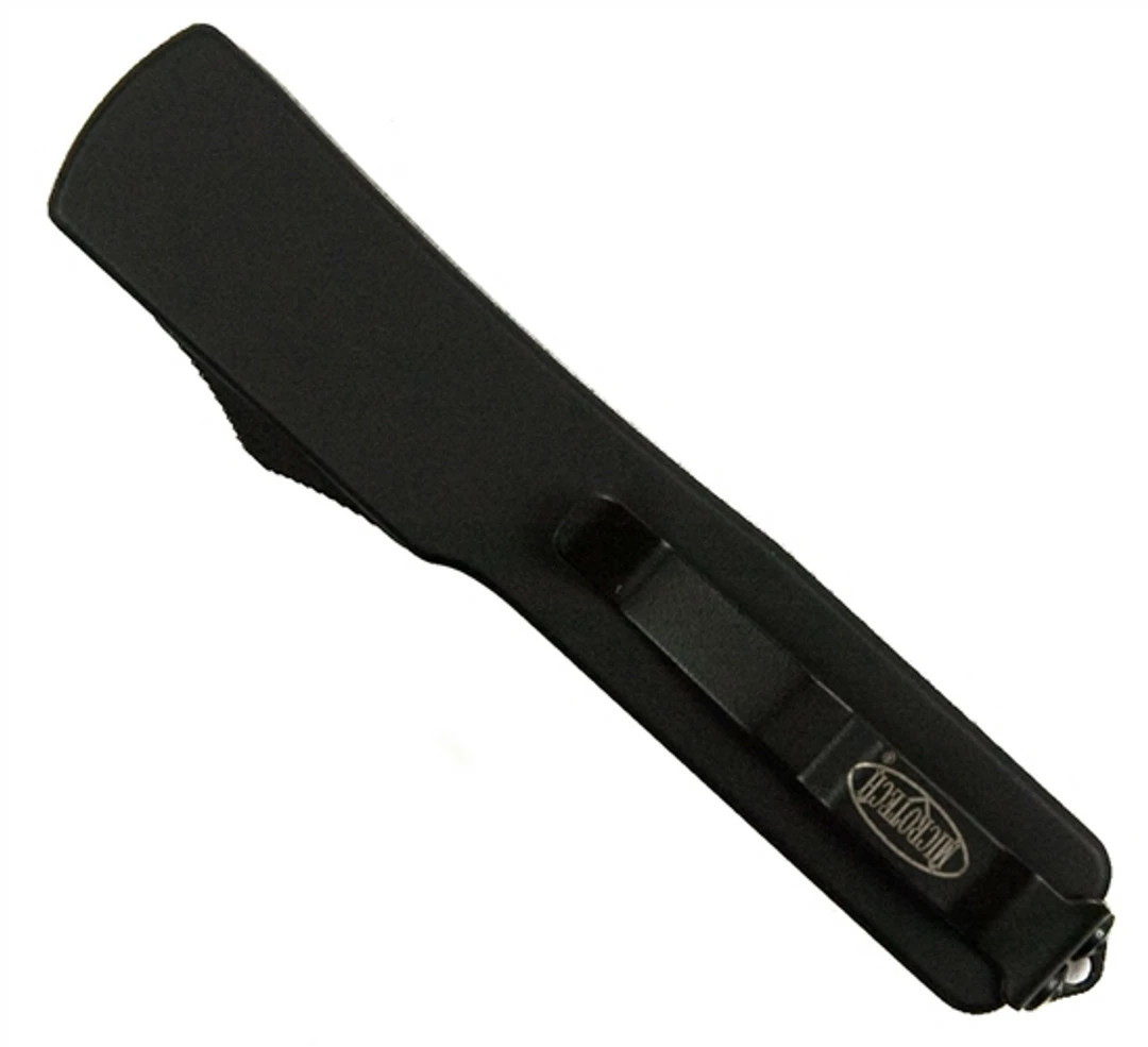 Microtech Tactical UTX70 OTF Knife, DLC Black Standard Tanto Edge Blade 2 Microtech Tactical UTX70 OTF Knife, DLC Black Standard Tanto Edge Blade - Image 2