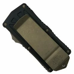 Alternative view of Microtech Exocet OTF Auto Knife, Bronze Apocalyptic Stonewash Blade