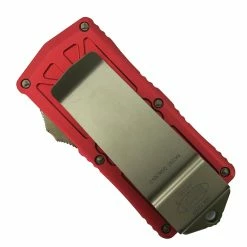 Microtech Red Exocet OTF Auto Knife, Bronze Stonewash Blade -Personal Goods Shop MT157 13RD 2 73937.1670365878