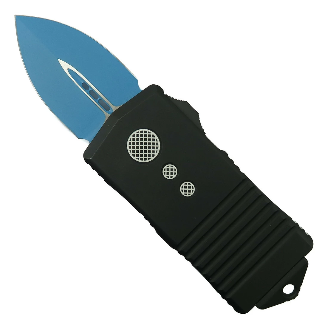 Microtech Jedi Knight Exocet OTF Auto Knife, Blue Dagger Blade 1 Microtech Jedi Knight Exocet OTF Auto Knife, Blue Dagger Blade
