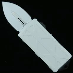 Microtech Storm Trooper Exocet OTF Auto Knife, Dagger White Blade