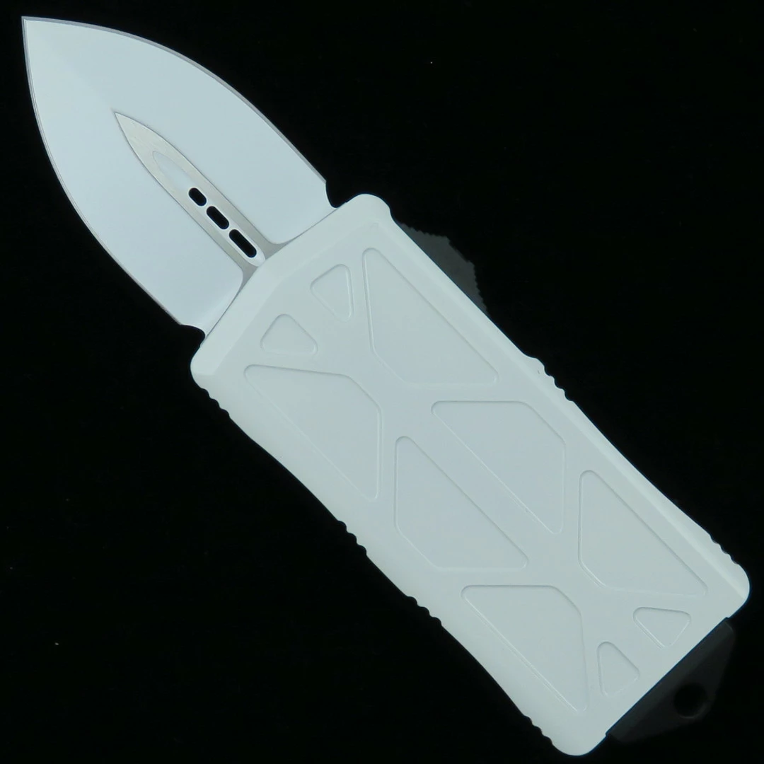 Microtech Storm Trooper Exocet OTF Auto Knife, Dagger White Blade 1 Microtech Storm Trooper Exocet OTF Auto Knife, Dagger White Blade