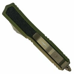 Alternative view of Microtech Signature Series OD Green Makora OTF Knife, Bronzed Dagger Blade