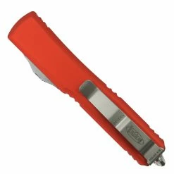 Microtech Orange Ultratech Spartan OTF Auto Knife, Stonewash Blade -Personal Goods Shop MT223 10OR 2 90365.1667327969