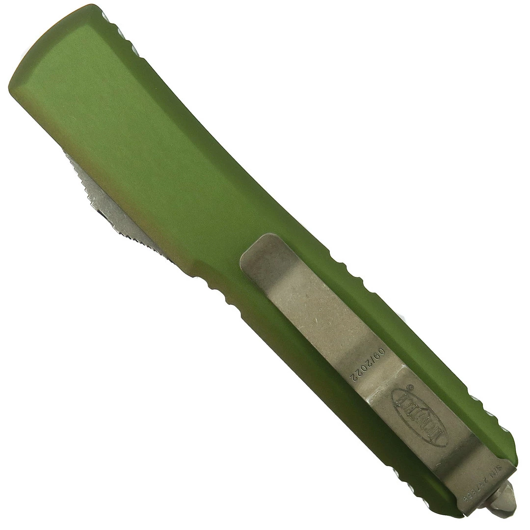 Microtech OD Green Ultratech Spartan OTF Auto Knife, Bronzed Apocalyptic Blade 2 Microtech OD Green Ultratech Spartan OTF Auto Knife, Bronzed Apocalyptic Blade - Image 2