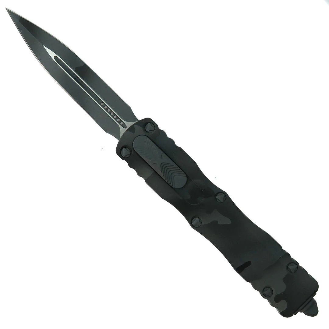 Microtech Signature Series Urban Camo Dirac Dagger OTF Auto Knife, Dagger Blade 1 Microtech Signature Series Urban Camo Dirac Dagger OTF Auto Knife, Dagger Blade