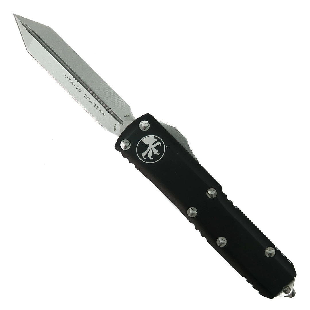 Microtech UTX-85 Spartan OTF Auto Knife, Stonewash Blade 1 Microtech UTX-85 Spartan OTF Auto Knife, Stonewash Blade