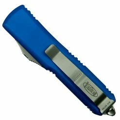 Alternative view of Microtech Blue UTX-85 Dagger OTF Auto Knife, Stonewash Blade