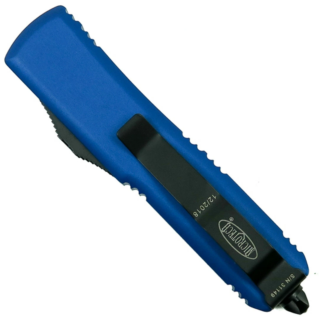 Microtech Blue UTX-85 Dagger OTF Auto Knife, Black Blade 2 Microtech Blue UTX-85 Dagger OTF Auto Knife, Black Blade - Image 2