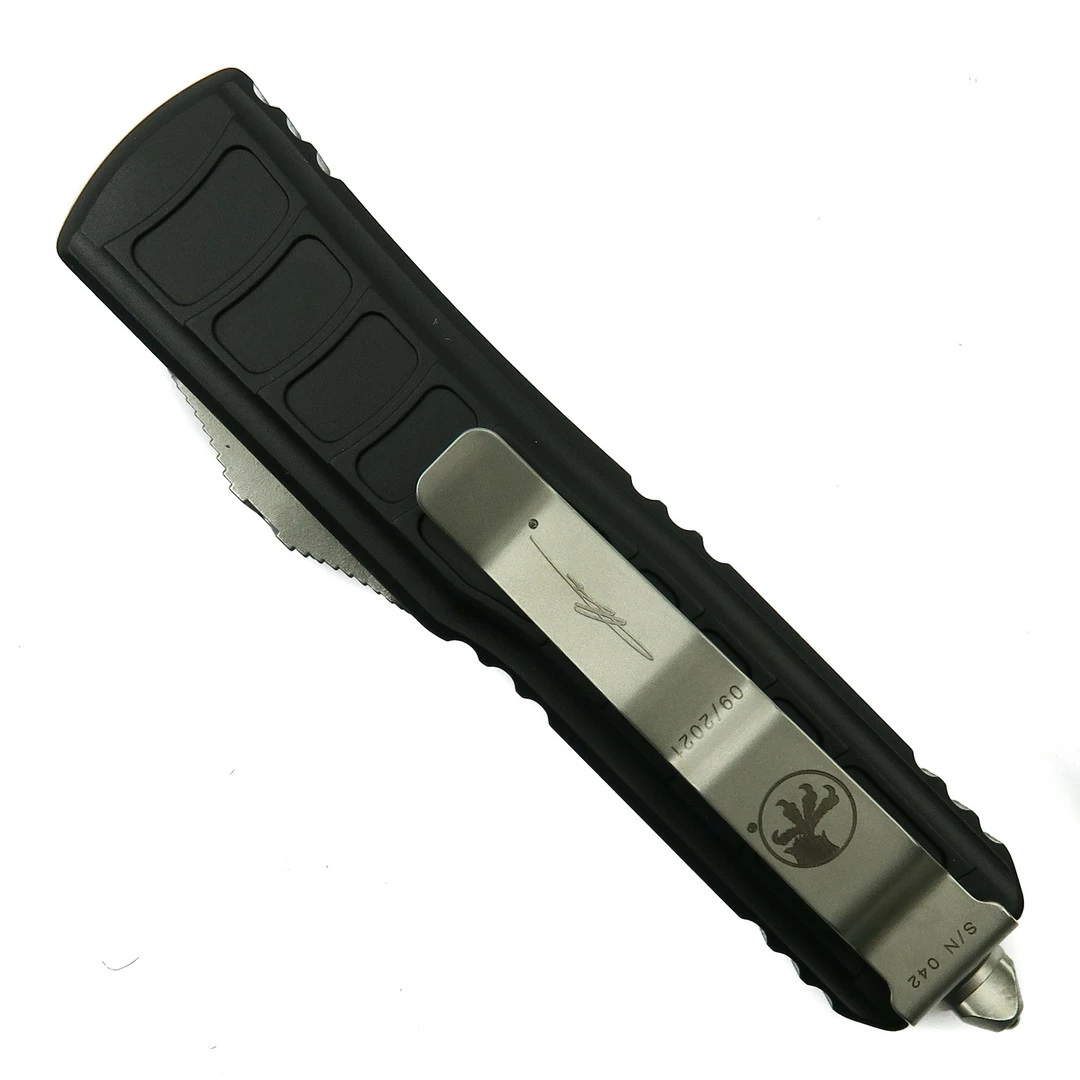 Microtech Signature Series UTX-85 OTF II Auto Knife, Stonewash Tanto 2 Microtech Signature Series UTX-85 OTF II Auto Knife, Stonewash Tanto - Image 2