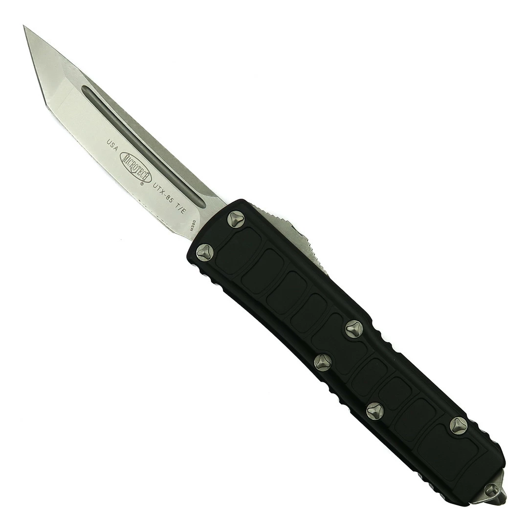 Microtech Signature Series UTX-85 OTF II Auto Knife, Stonewash Tanto 1 Microtech Signature Series UTX-85 OTF II Auto Knife, Stonewash Tanto